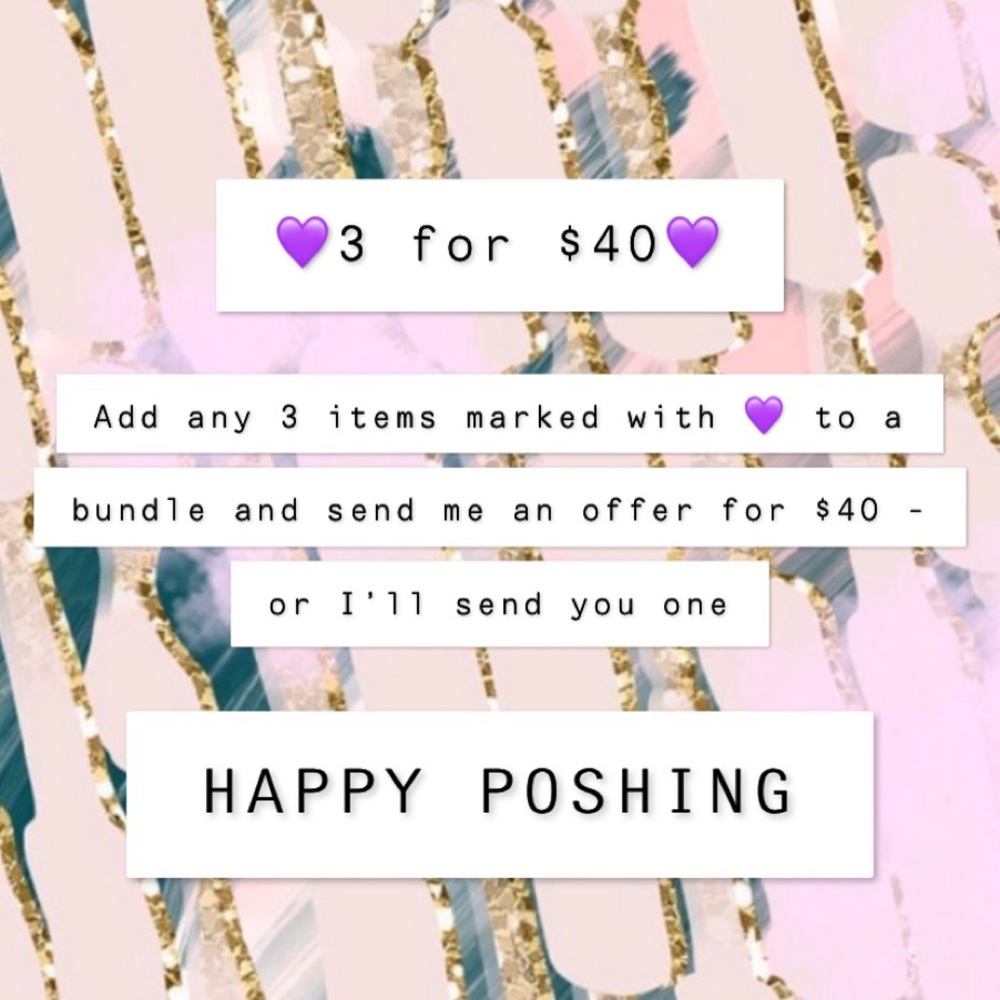 💜3 for $40💜